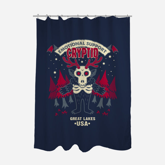 Support Cryptid-None-Polyester-Shower Curtain-Nemons