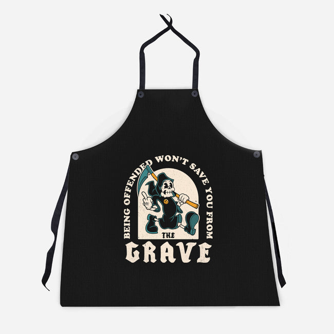 Saved From The Grave-Unisex-Kitchen-Apron-Nemons