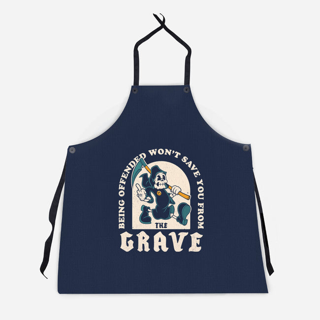 Saved From The Grave-Unisex-Kitchen-Apron-Nemons