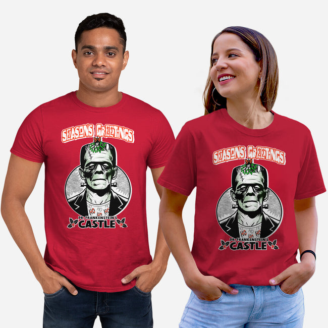 Frankenstein’s Castle-Unisex-Basic-Tee-palmstreet