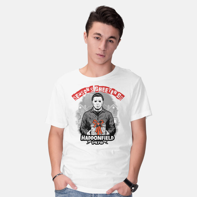 Season’s Greetings From Haddonville 1978-Mens-Basic-Tee-palmstreet