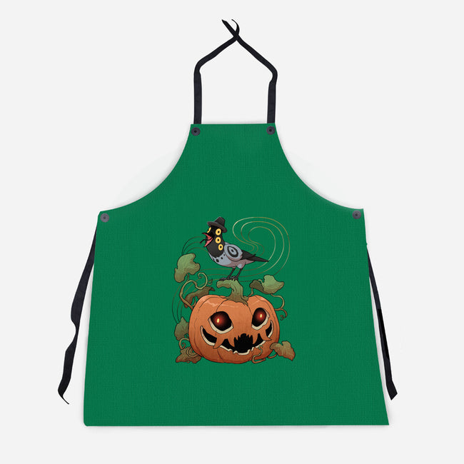 Pumpkin Tiger-Unisex-Kitchen-Apron-DoOomcat