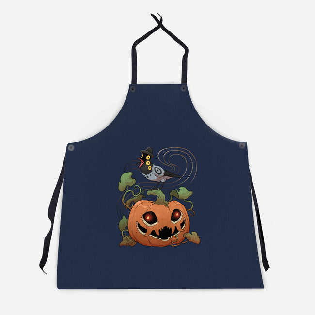 Pumpkin Tiger-Unisex-Kitchen-Apron-DoOomcat