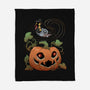 Pumpkin Tiger-None-Fleece-Blanket-DoOomcat