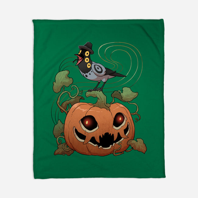Pumpkin Tiger-None-Fleece-Blanket-DoOomcat