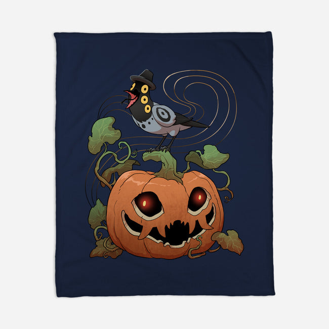 Pumpkin Tiger-None-Fleece-Blanket-DoOomcat