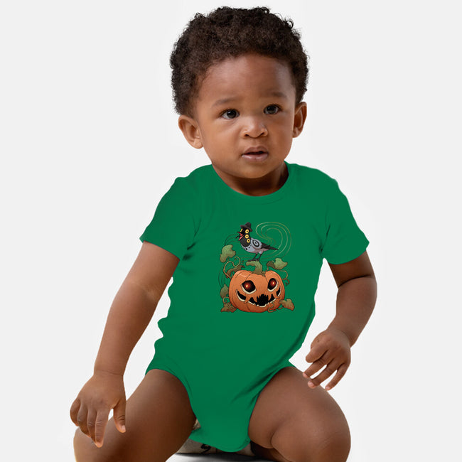 Pumpkin Tiger-Baby-Basic-Onesie-DoOomcat