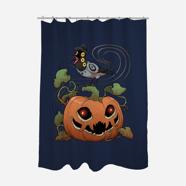 Pumpkin Tiger-None-Polyester-Shower Curtain-DoOomcat