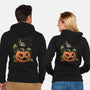 Pumpkin Tiger-Unisex-Zip-Up-Sweatshirt-DoOomcat