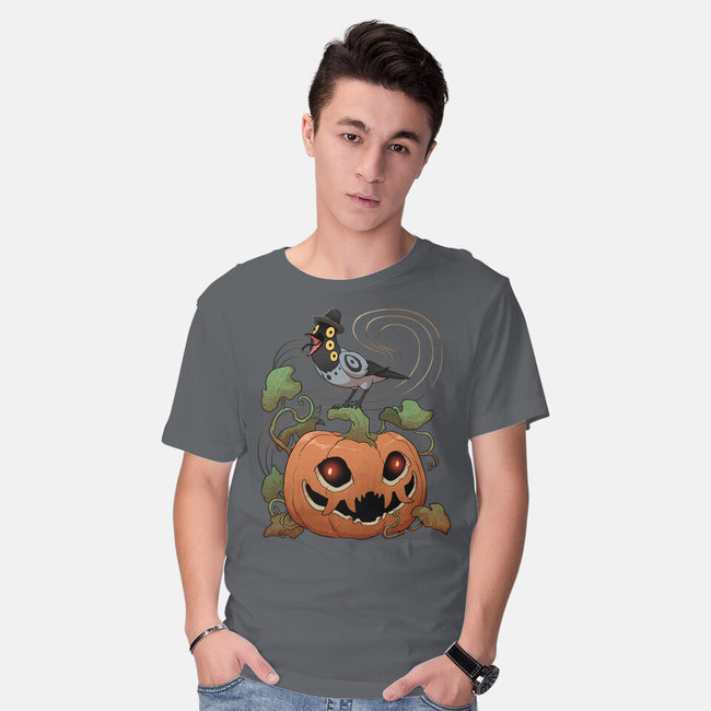 Pumpkin Tiger-Mens-Basic-Tee-DoOomcat
