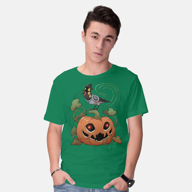 Pumpkin Tiger-Mens-Basic-Tee-DoOomcat