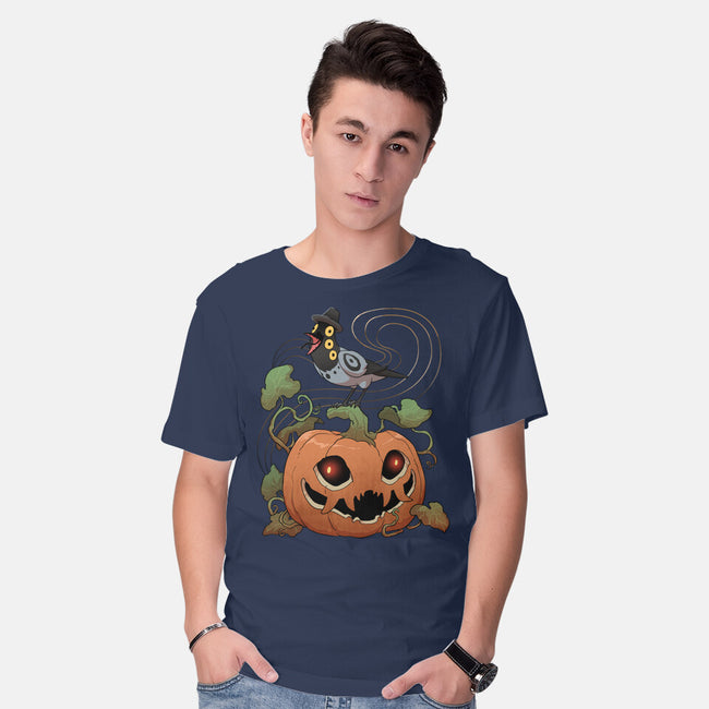 Pumpkin Tiger-Mens-Basic-Tee-DoOomcat