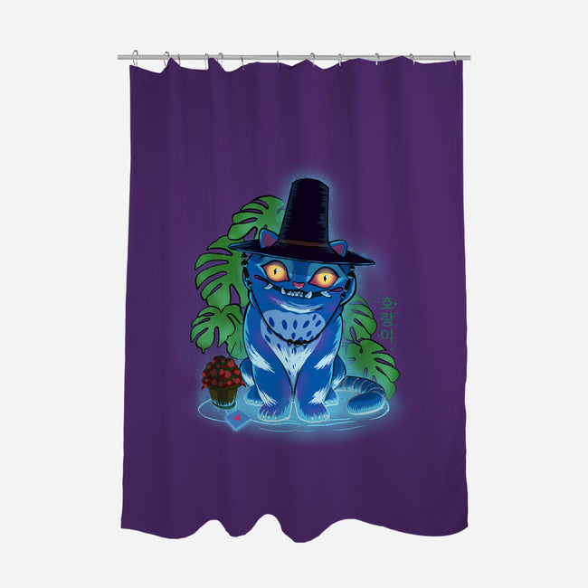 My Tiger Friend-None-Polyester-Shower Curtain-Ionfox