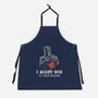 I Want You To Turn Around-Unisex-Kitchen-Apron-Marinho