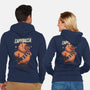 Capybacca-Unisex-Zip-Up-Sweatshirt-Marinho