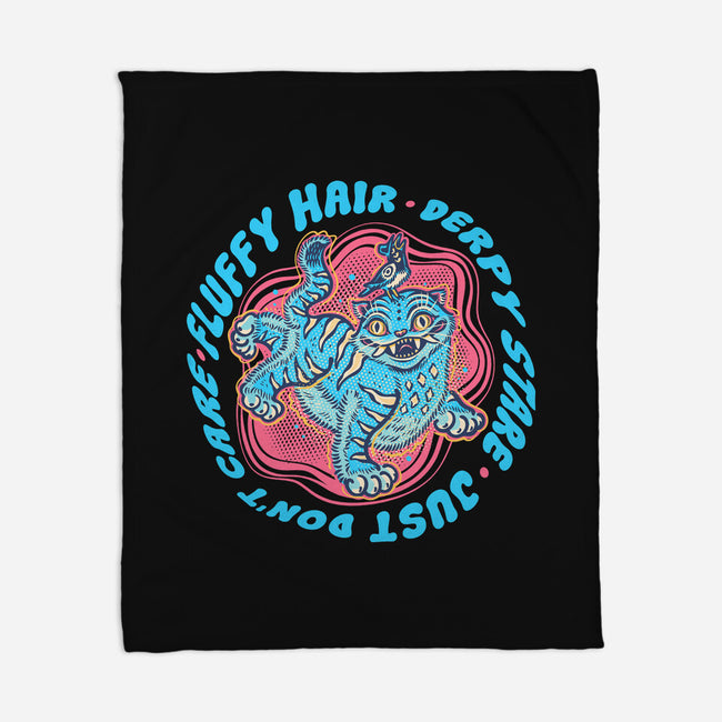 Fluffy Hair Derpy Stare-None-Fleece-Blanket-glitchygorilla