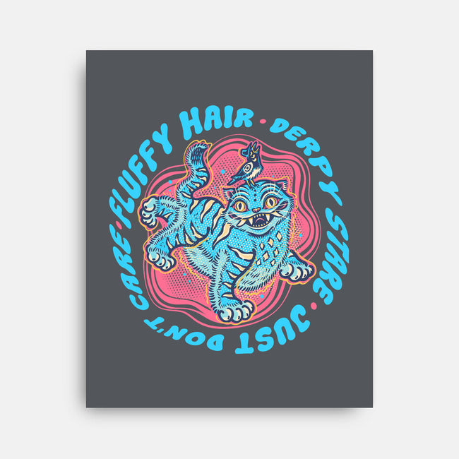 Fluffy Hair Derpy Stare-None-Stretched-Canvas-glitchygorilla