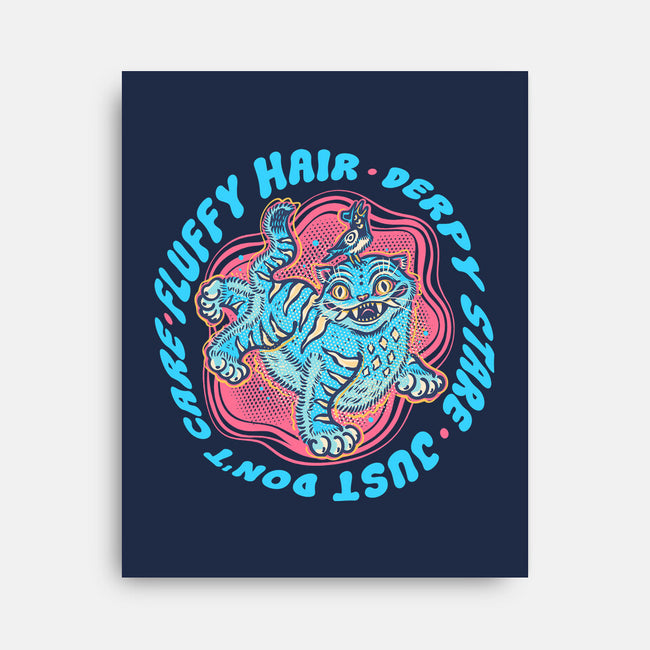 Fluffy Hair Derpy Stare-None-Stretched-Canvas-glitchygorilla