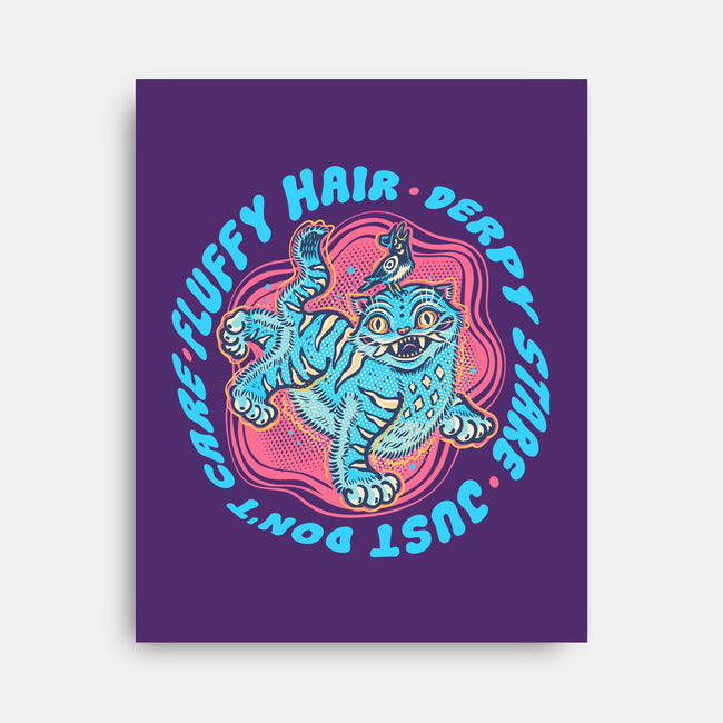 Fluffy Hair Derpy Stare-None-Stretched-Canvas-glitchygorilla