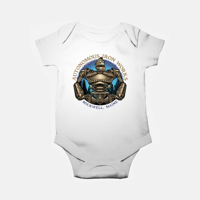 Autonomous Iron Works-Baby-Basic-Onesie-glitchygorilla
