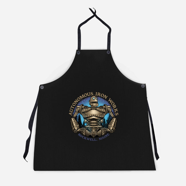 Autonomous Iron Works-Unisex-Kitchen-Apron-glitchygorilla
