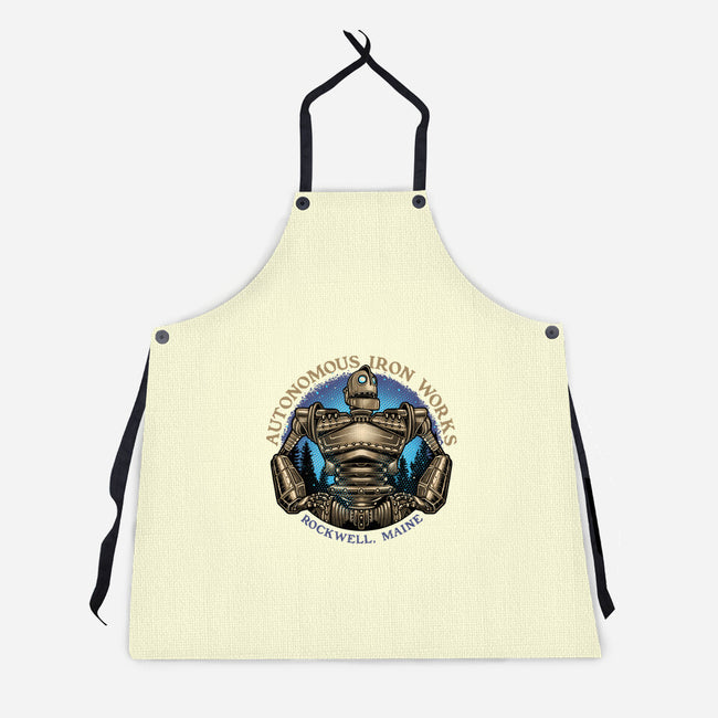 Autonomous Iron Works-Unisex-Kitchen-Apron-glitchygorilla