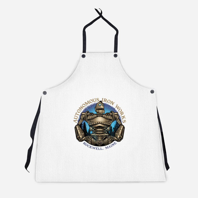 Autonomous Iron Works-Unisex-Kitchen-Apron-glitchygorilla