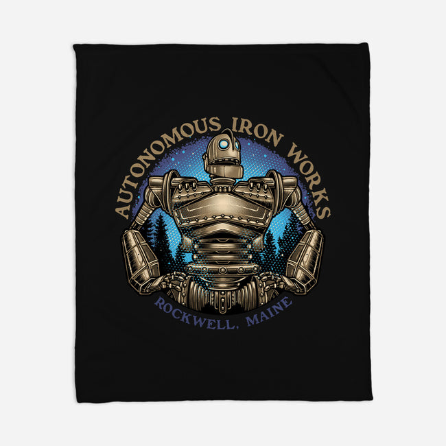 Autonomous Iron Works-None-Fleece-Blanket-glitchygorilla