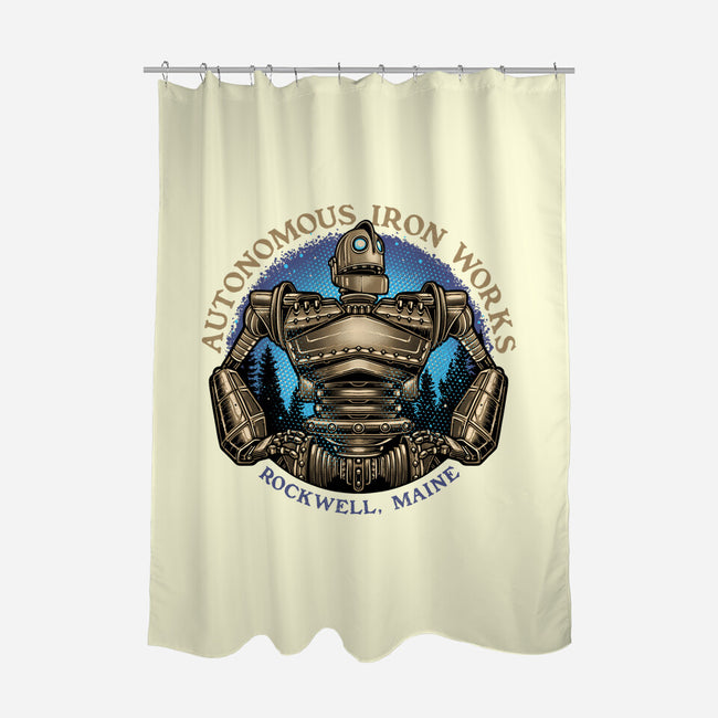 Autonomous Iron Works-None-Polyester-Shower Curtain-glitchygorilla