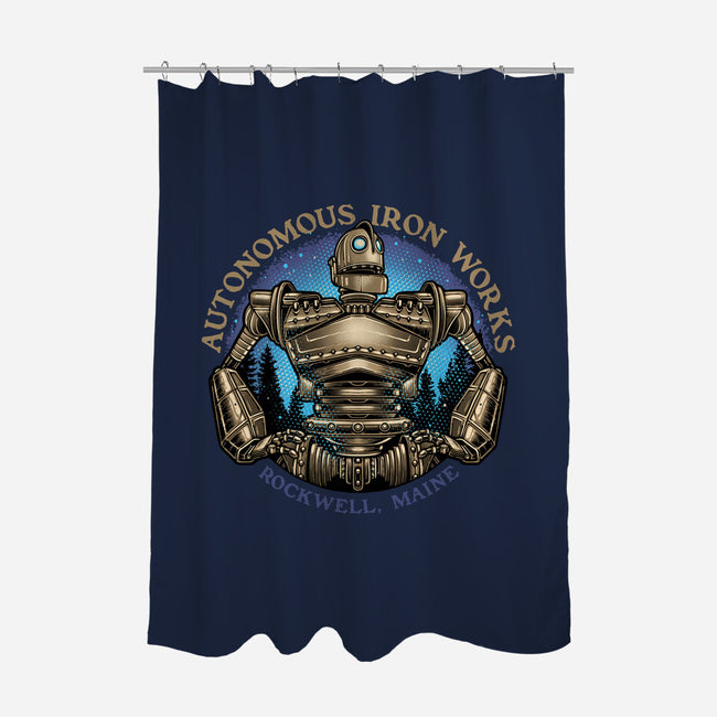 Autonomous Iron Works-None-Polyester-Shower Curtain-glitchygorilla