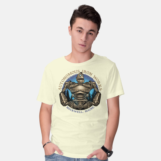 Autonomous Iron Works-Mens-Basic-Tee-glitchygorilla