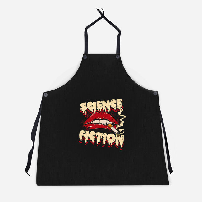 Double Feature-Unisex-Kitchen-Apron-Green Devil