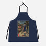 Hinako In Japan Woodblock-Unisex-Kitchen-Apron-DrMonekers
