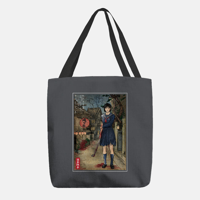 Hinako In Japan Woodblock-None-Basic Tote-Bag-DrMonekers