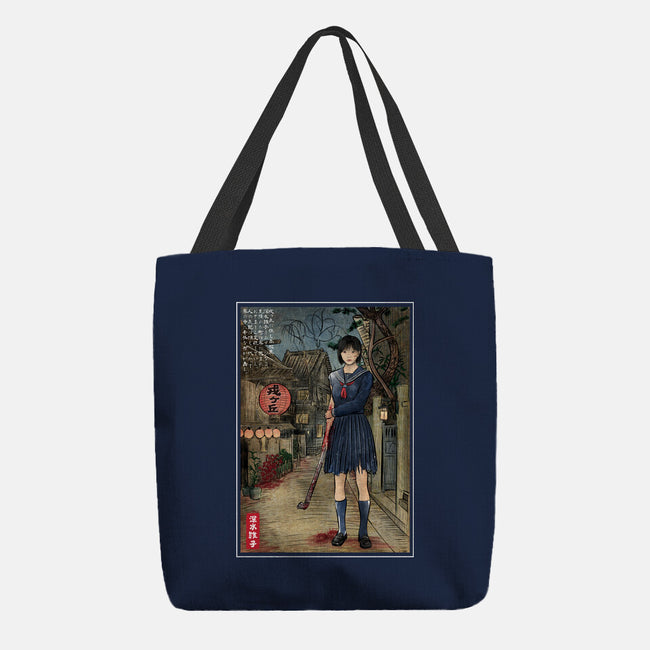 Hinako In Japan Woodblock-None-Basic Tote-Bag-DrMonekers
