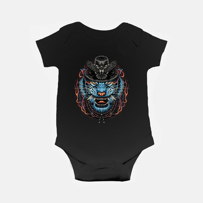 Underworld Tiger-Baby-Basic-Onesie-glitchygorilla