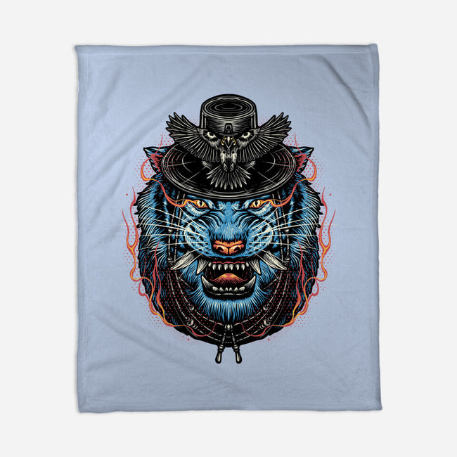 Underworld Tiger-None-Fleece-Blanket-glitchygorilla