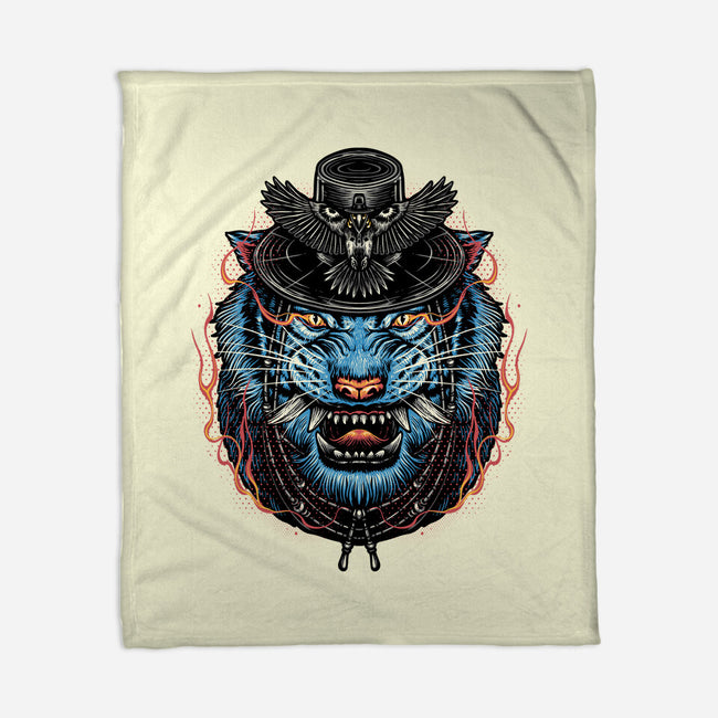 Underworld Tiger-None-Fleece-Blanket-glitchygorilla
