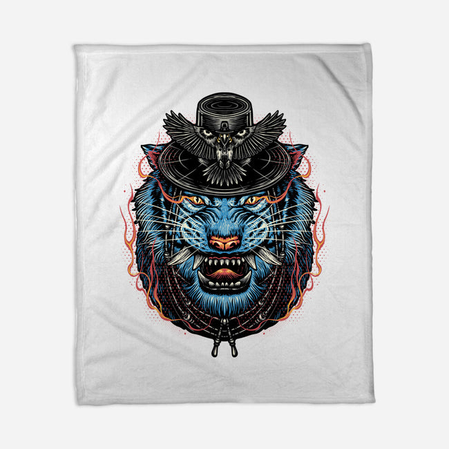 Underworld Tiger-None-Fleece-Blanket-glitchygorilla