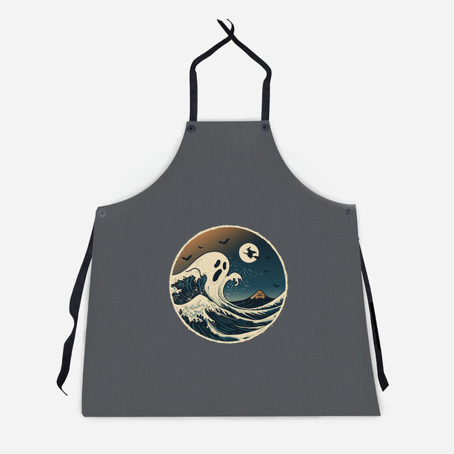 The Spooky Wave-Unisex-Kitchen-Apron-NMdesign