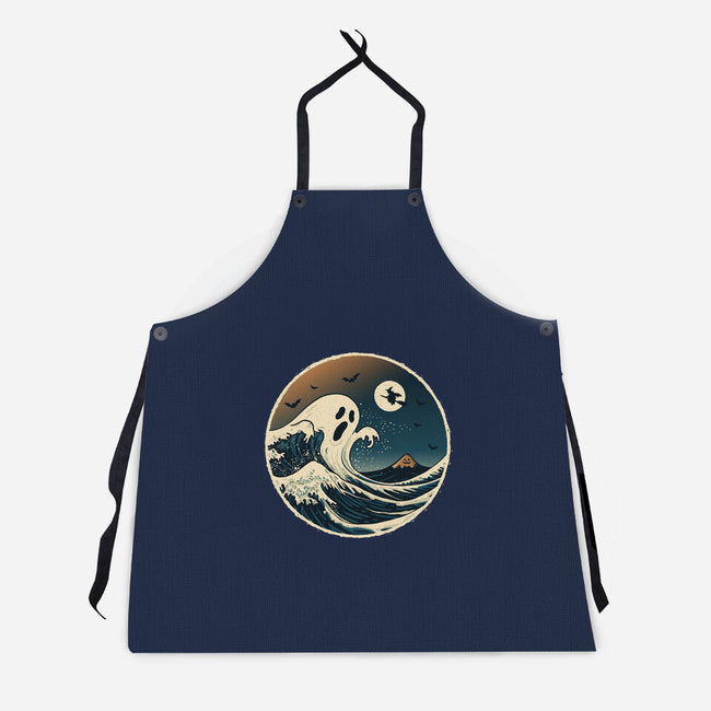 The Spooky Wave-Unisex-Kitchen-Apron-NMdesign