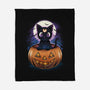 Luna Pumpkin-None-Fleece-Blanket-dandingeroz