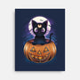 Luna Pumpkin-None-Stretched-Canvas-dandingeroz