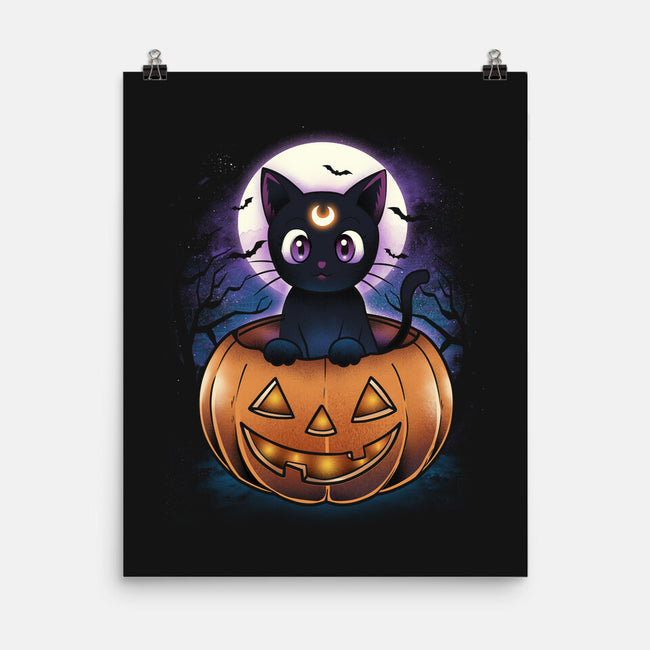 Luna Pumpkin-None-Matte-Poster-dandingeroz