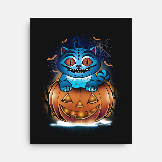 Derpy Pumpkin-None-Stretched-Canvas-dandingeroz