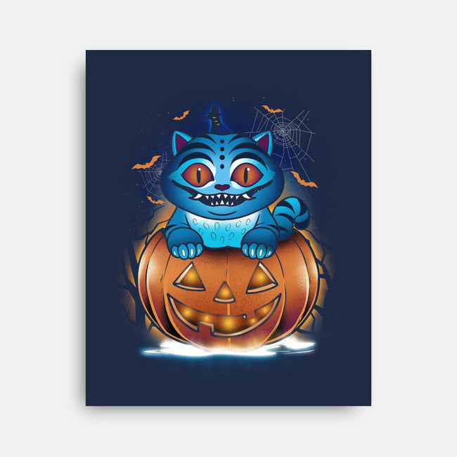 Derpy Pumpkin-None-Stretched-Canvas-dandingeroz