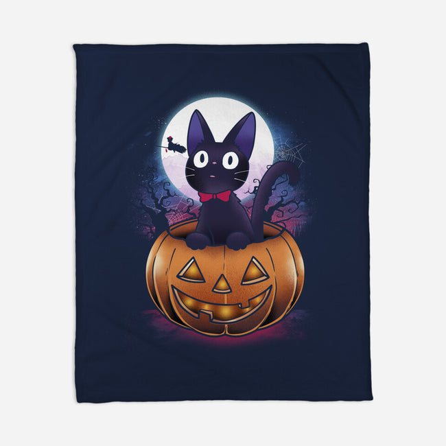 Jiji Pumpkin-None-Fleece-Blanket-dandingeroz