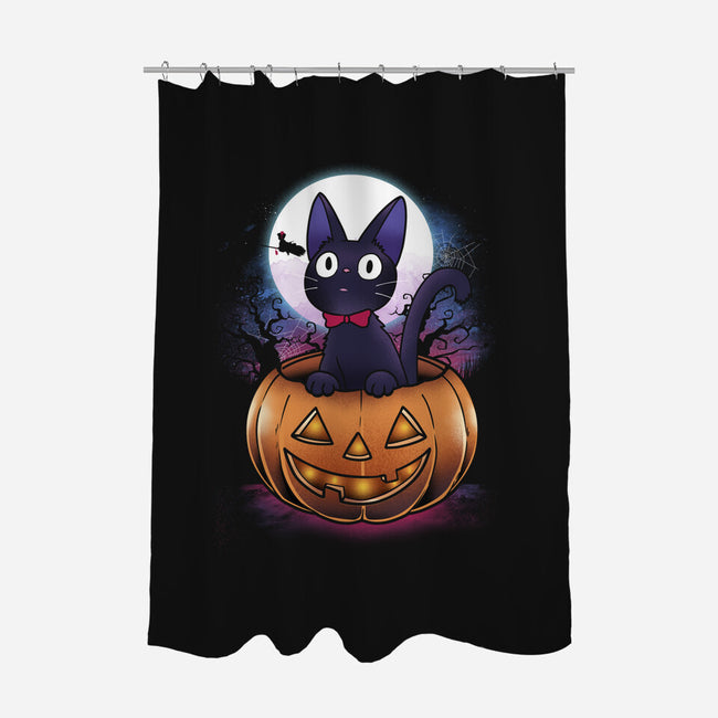 Jiji Pumpkin-None-Polyester-Shower Curtain-dandingeroz