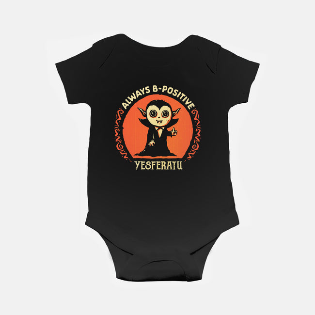 Always B-Positive-Baby-Basic-Onesie-kg07