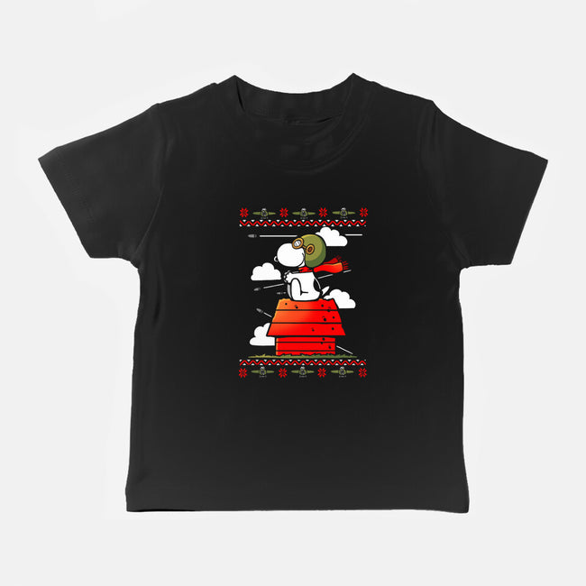 Red Christmas Ugly Sweater-Baby-Basic-Tee-Vallina84